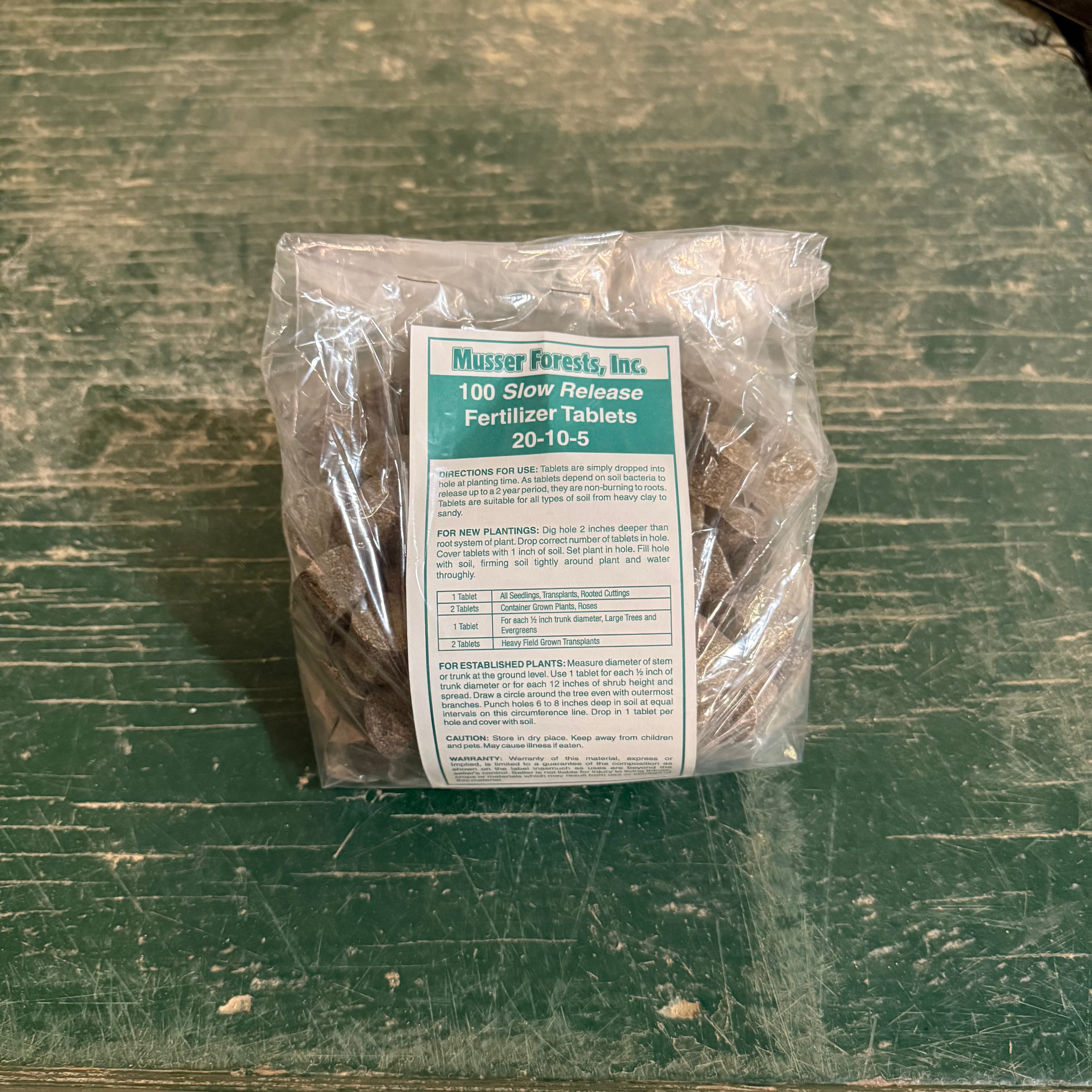 Two-Year Fertilizer Tablets